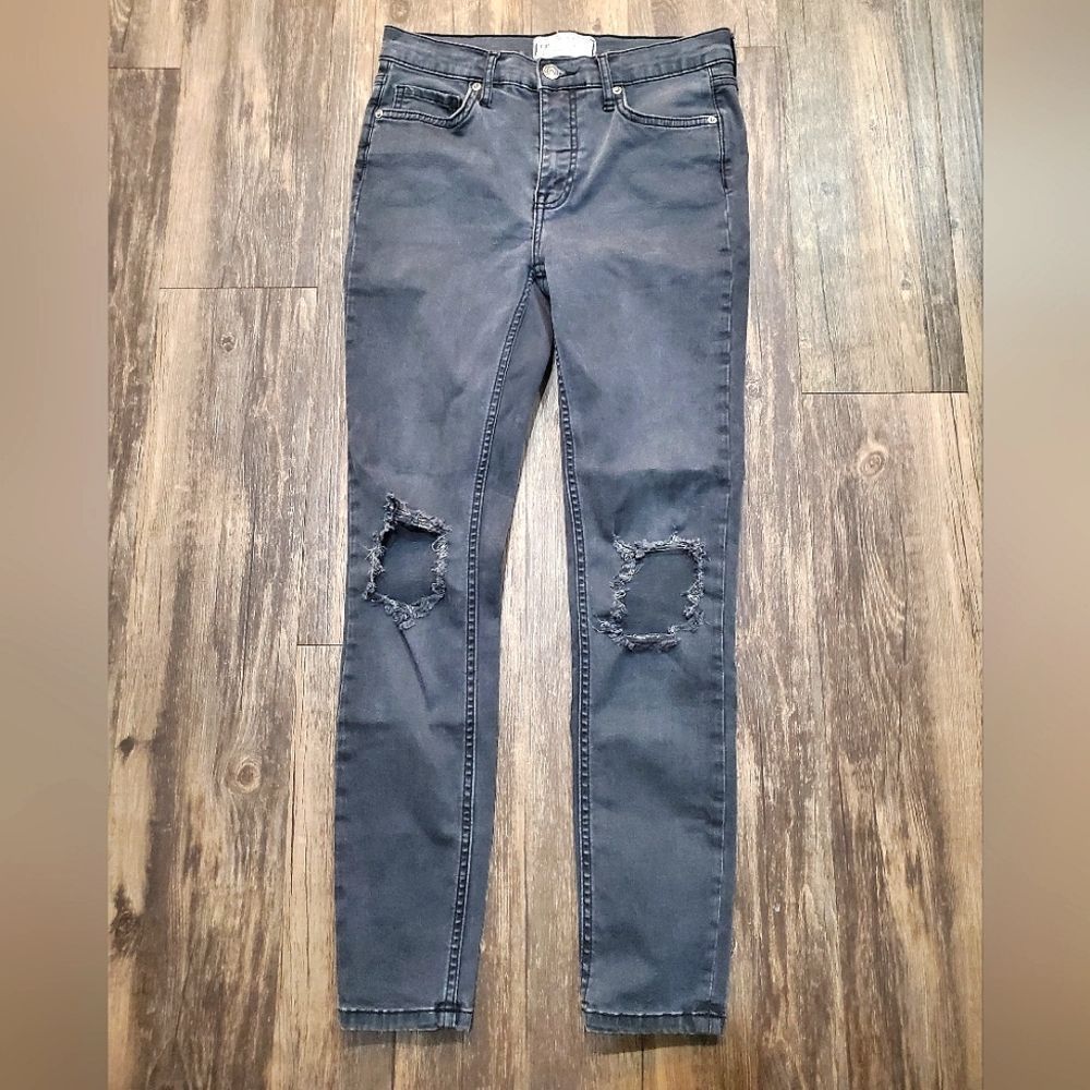 Free People Distressed Skinny Jeans